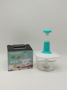 Hachoir manuel, lame inox, 31x19x12 cm couleur Blanc