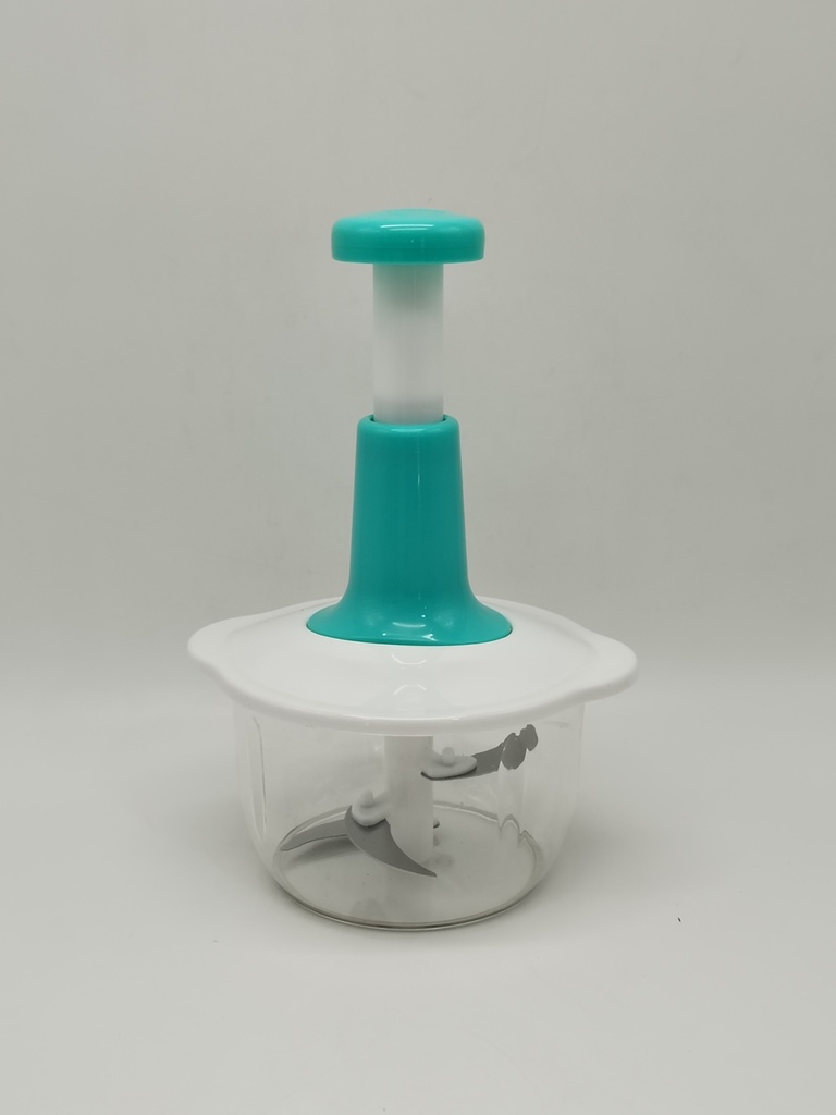 Hachoir manuel, lame inox, 30x17x10 cm couleur Blanc