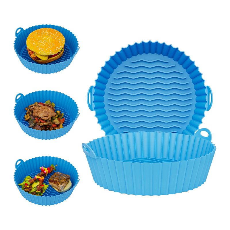 Moule silicone AIR FRYER 20 cm mix couleur Bleu / Noir / Gris