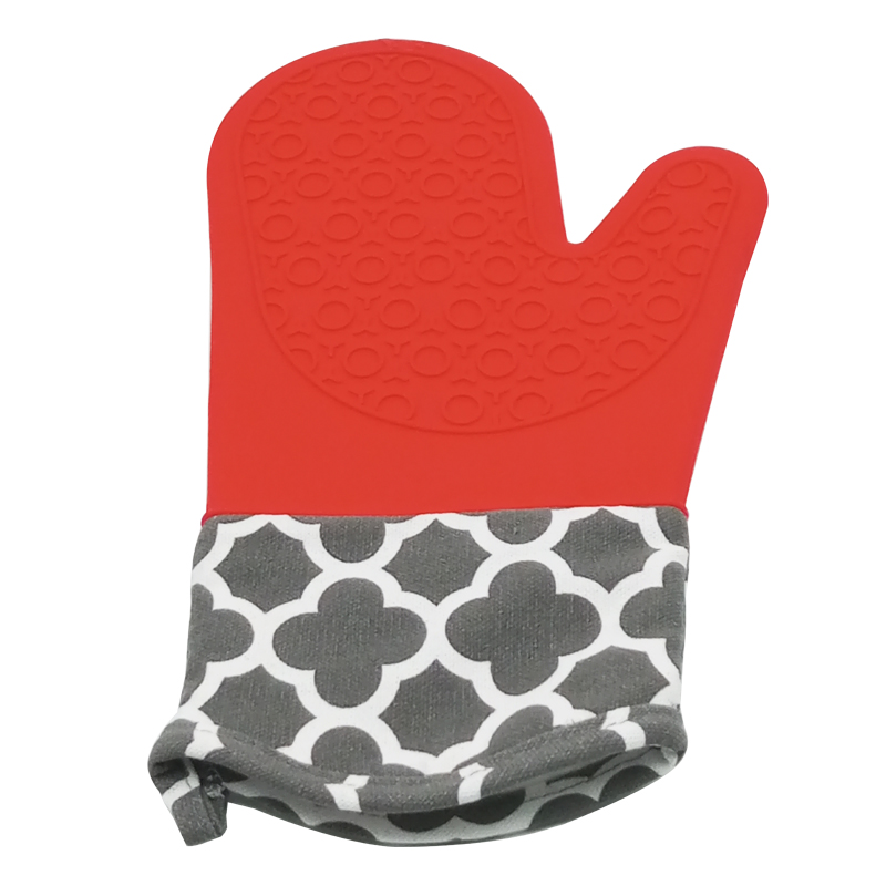 Gant four en silicone 30x15 cm couleur mix Noir / Bleu / Rouge / Vert
