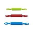 Rouleau à patisserie en silicone 47 cm mix couleur Rouge / Bleu / Vert