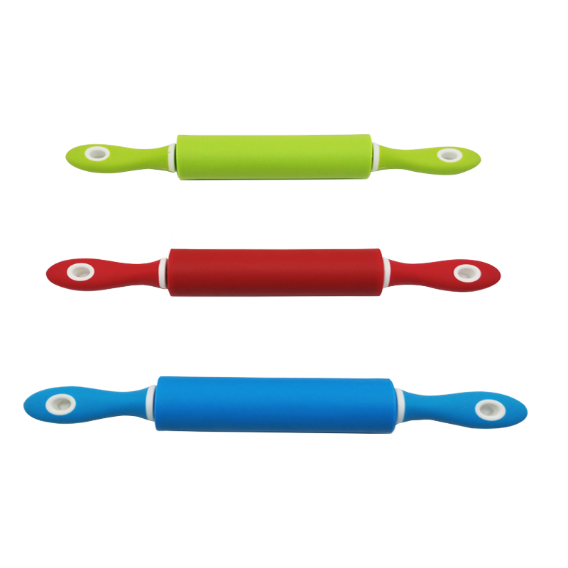 Rouleau à patisserie en silicone 48 cm mix couleur Rouge / Bleu / Vert