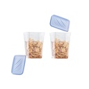 SET 2 BOITES CONSERVATION ALIMENTAIRE 800 ML MIX ROSE/BLANC/BLEU