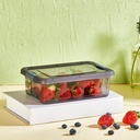 BOITE ALIMENTAIRE EN PLASTIQUE 1.5 LITRES COULEUR MAT