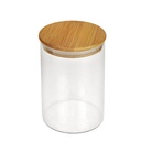 POT VERRE BOROSILICATE COUVERCLE BAMBOO 8,5 X 18 CM
