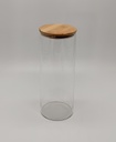 POT VERRE BOROSILICATE COUVERCLE RONDBAMBOO 10 X 25CM