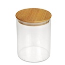 POT VERRE BOROSILICATE COUVERCLE BAMBOO 28X10 CM