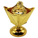 BRULEUR ENCENT METAL 11X8 CM MODELE OR