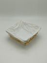PANIER A PAIN METAL 21X22X11 CM MODELE OR