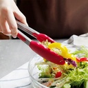 PINCE A SALADE METAL + PLASTIQUE 26 CM COULEUR MIX ROUGE / VERT