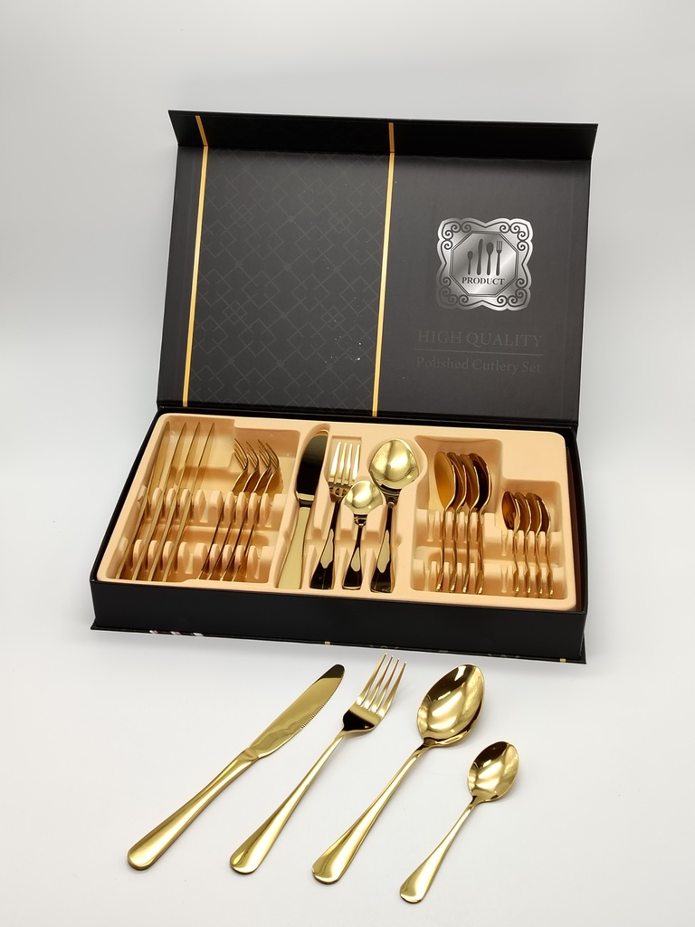 COFFRET 24 PIECES COULEUR OR