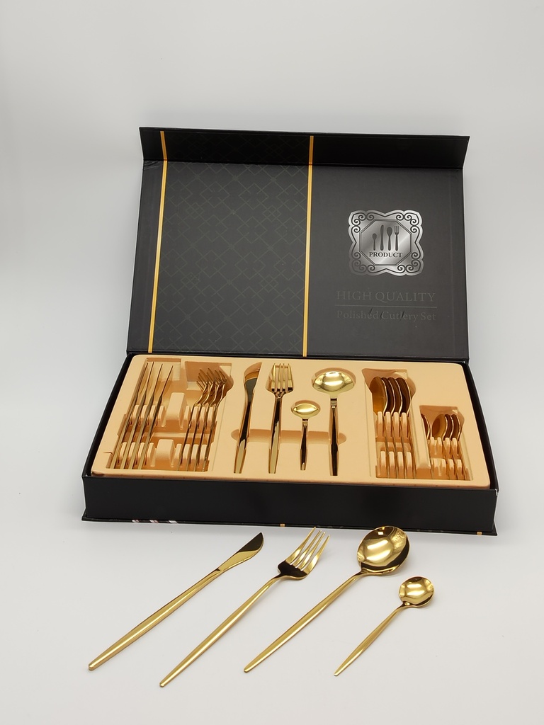 COFFRET 24 PIECES COULEUR OR
