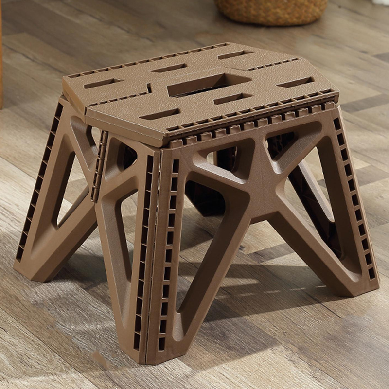 TABOURET PLIABLE PLASTIQUE 28X20X23 CM COULEURS MIX NOIR / VERT / MARRON / GRIS