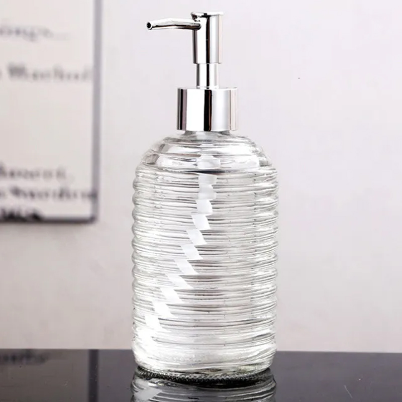 Distributeur savon en verre 350 ML transparent