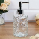 Distributeur savon en verre 350 ML transparent