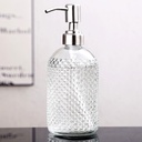Distributeur savon en verre 350 ML transparent
