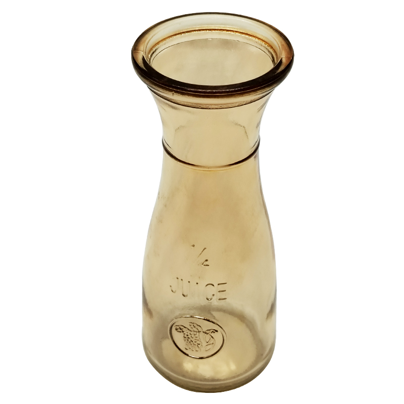 Bouteille à jus en verre couleur or 200 ML 