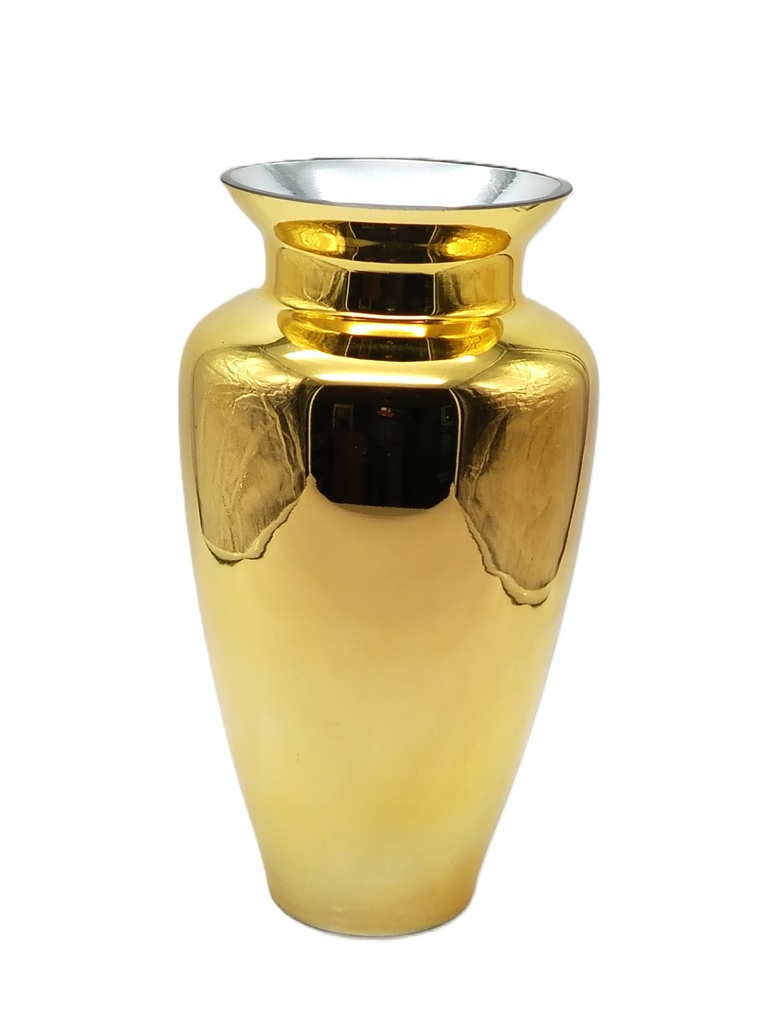 VASE DECORATIF EN VERRE 37X16 CM MODELE OR