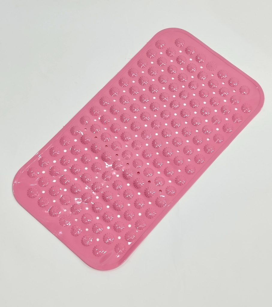 TAPIS DE DOUCHE 68X37 CM COULEURS MIX ROSE / GRIS / BLANC / MARRON
