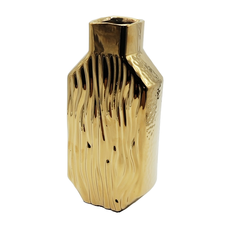 VASE DECORATIF 27X13X6 CM MODLEE OR