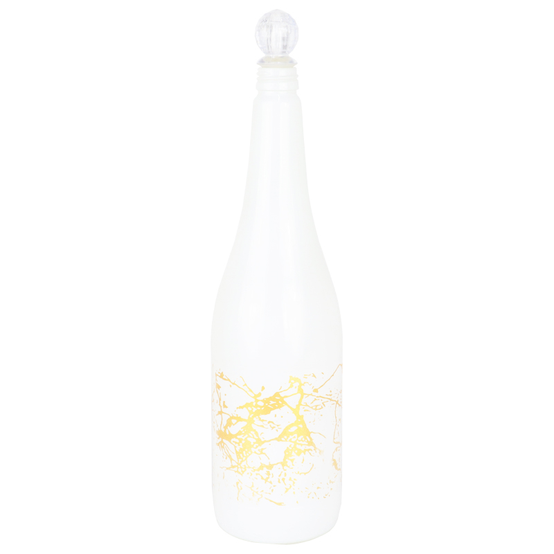 BOUTEILLE A EAU / JUS EN VERRE 1000 CC COULEUR BLANC