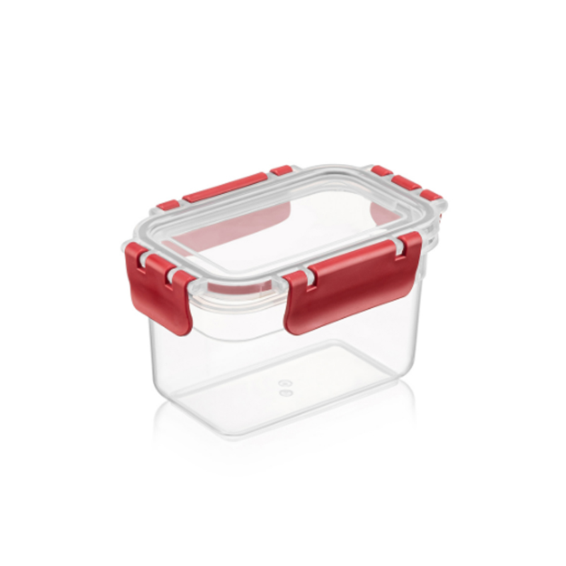 BOITE EN PLASTIQUE CLIPS 580 ML MIX JAUNE / ROUGE / BLEU