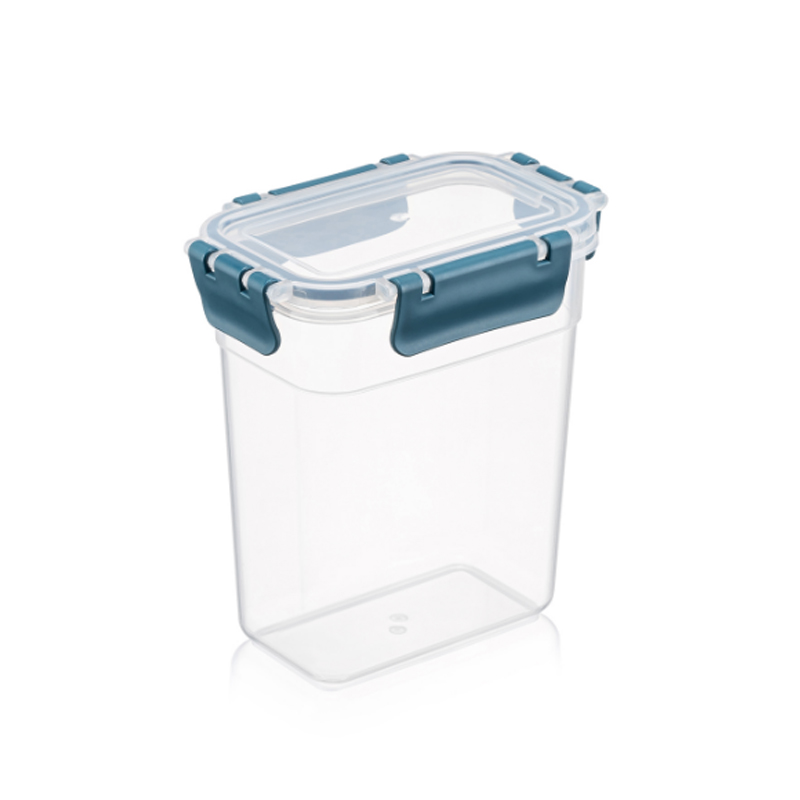 BOITE EN PLASTIQUE CLIPS 1100 ML MIX JAUNE / ROUGE / BLEU