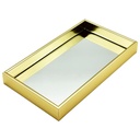 Plateau déco mirroir 34,5 x 19,5 cm modèle or