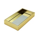 Plateau déco mirroir 25,5 x 13,5 cm modèle or