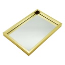 Plateau déco mirroir 30 x 20 cm modèle or