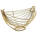 Panier à fruit métal modèle or 36x28x21 cm 