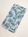 Tapis de bain 66x34 cm Mix couleur vert / noir / marron / blanc