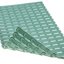 Tapis de bain 69x37 cm Mix couleur vert / gris / marron / blanc