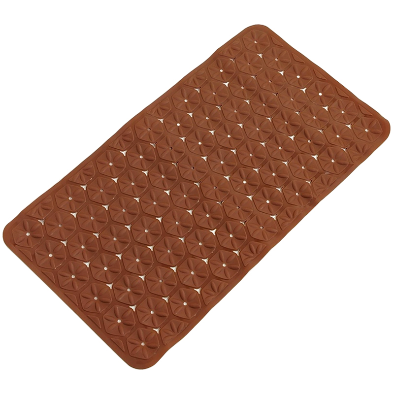 Tapis de bain 67x37 cm Mix couleur blanc / noir / vert / marron / gris