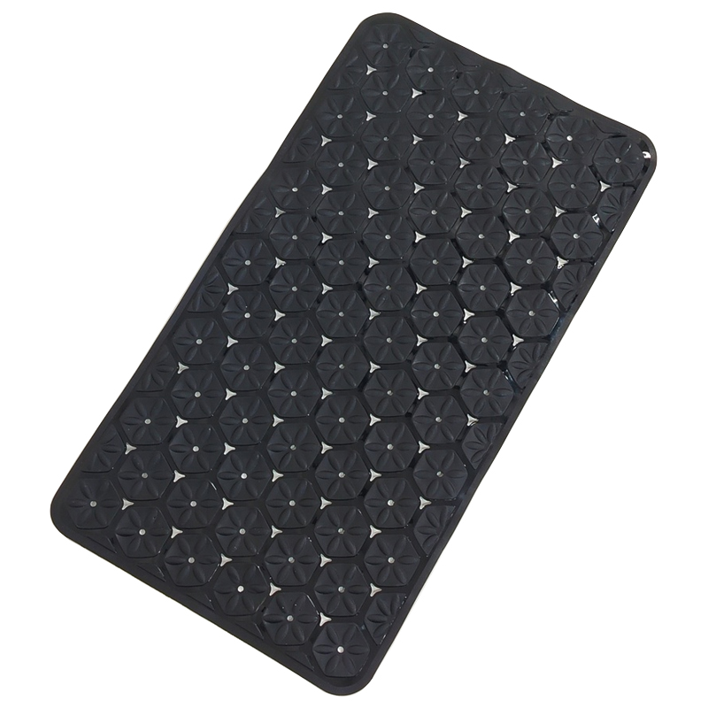 Tapis de bain 68x37 cm Mix couleur blanc / bleu / noir / marron / vert