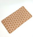 Tapis de bain 69x36 cm Mix couleur rose / bleu / marron / gris
