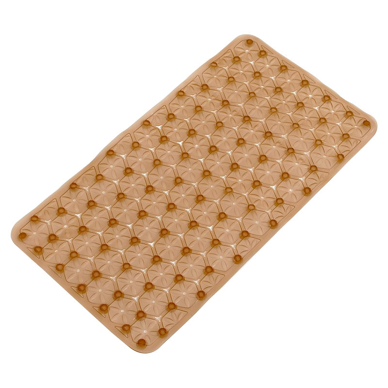 Tapis de bain 68x37 cm Mix couleur rose / bleu / vert / gris