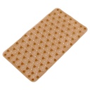 Tapis de bain 68x37 cm Mix couleur rose / bleu / vert / gris