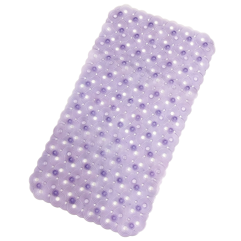 Tapis de bain 69x36 cm Mix couleur rose / bleu / violet / gris