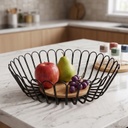 Panier à fruit métal 28*7 cm couleur noir