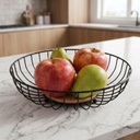 Panier à fruit métal 28*8 cm couleur noir