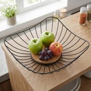 Panier à fruit métal 28*6 cm couleur noir
