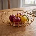 Panier à fruit métal 28*8 cm couleur or