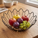 Panier à fruit métal 28*11 cm couleur noir
