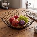 Panier à fruit métal 28*10 cm couleur noir
