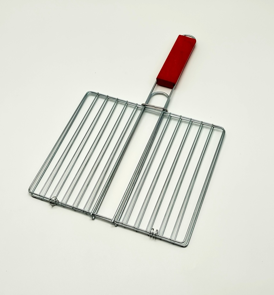 Grill barbecue manche bois 28*20/38 cm