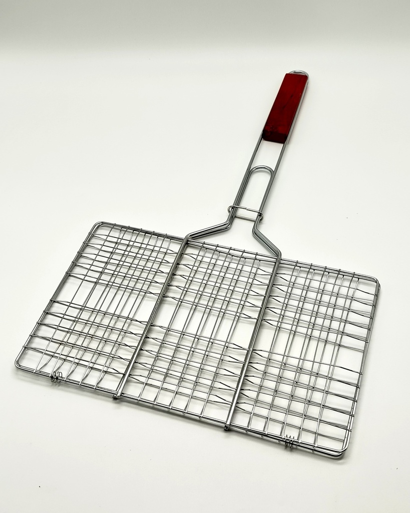 Grill barbecue manche bois 34*22/60 cm