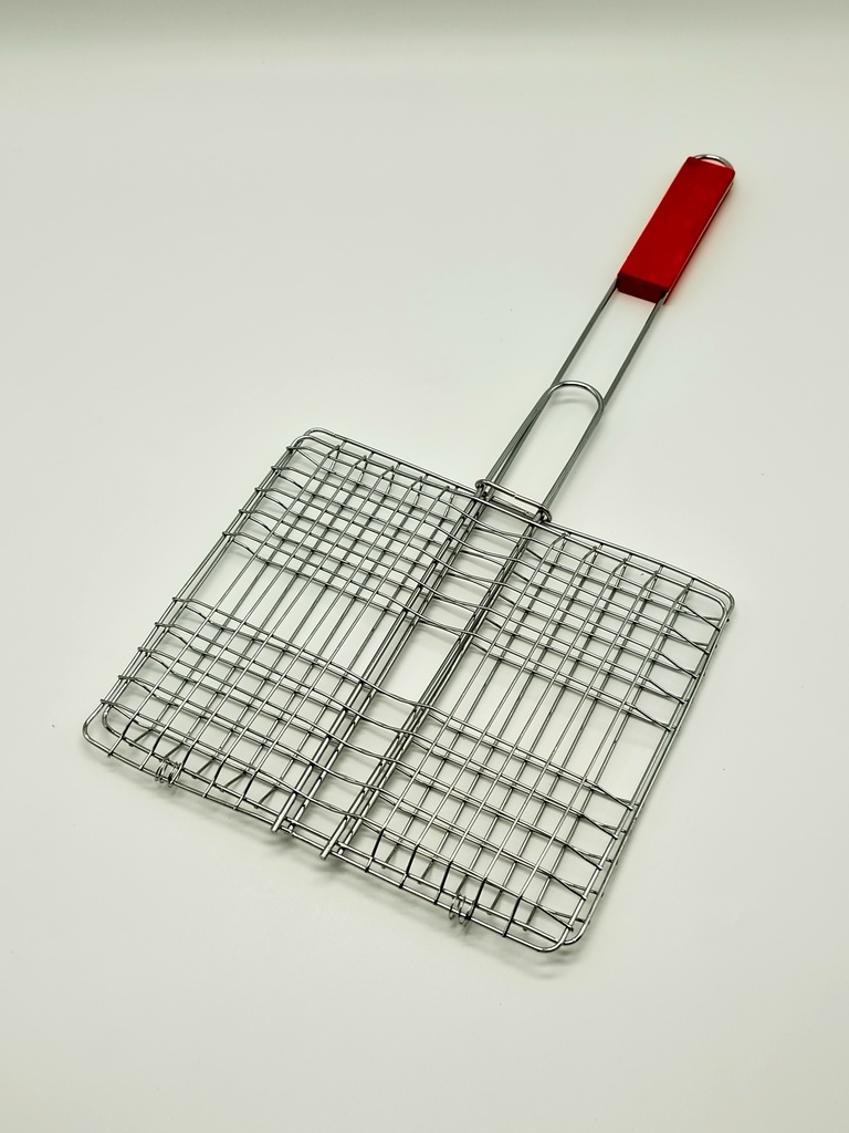 Grill barbecue manche bois 24*20/50 cm