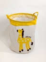 Bac à linge enfant 45*35 cm couleur mix orange / rose / noir