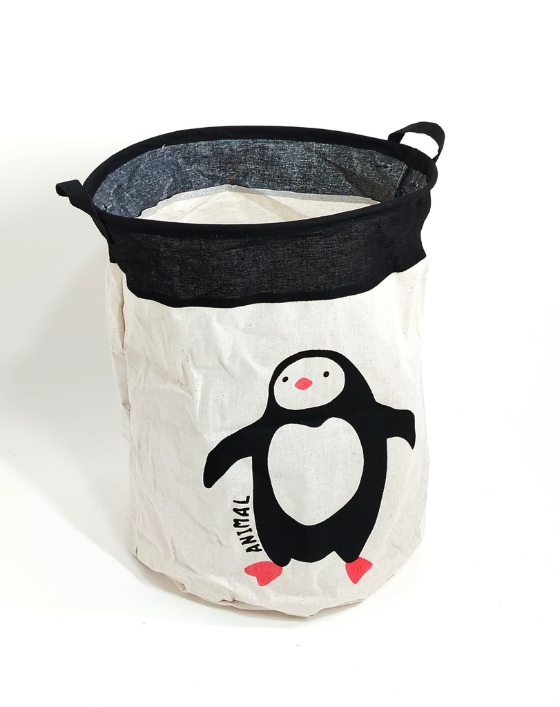 Bac à linge enfant 50*40 cm couleur mix orange / rose / noir